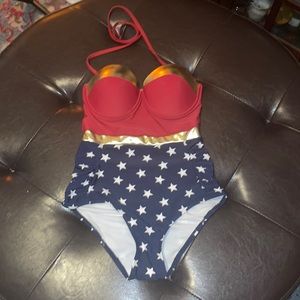 Wonder Woman One piece bathing suit NWOT